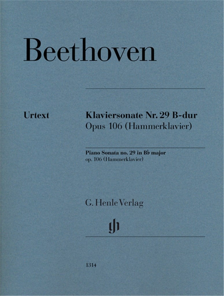 Piano Sonata no. 29 in B flat major op. 106